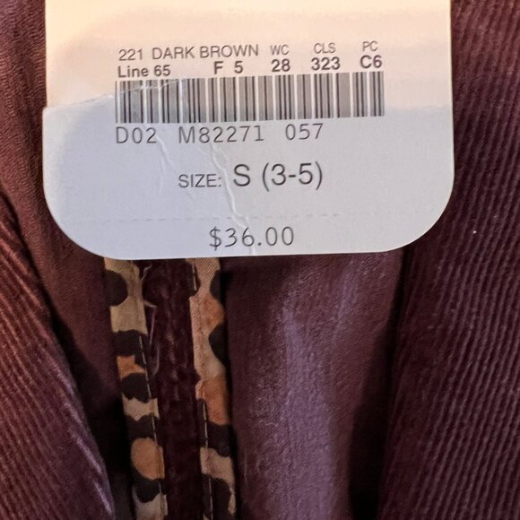 Womens Canyon River Blues Brown Courdoroy Dress Jacket Blazer Size S NWT - Picture 4 of 5